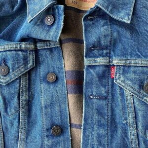 Vintage Levi’s 559 big E jacket flannel blanket lined LVC trucker 60s reissue